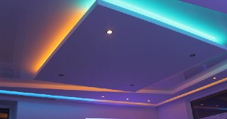 Натяжной потолок с подсветкой Архангельск, цена от 2097 руб.